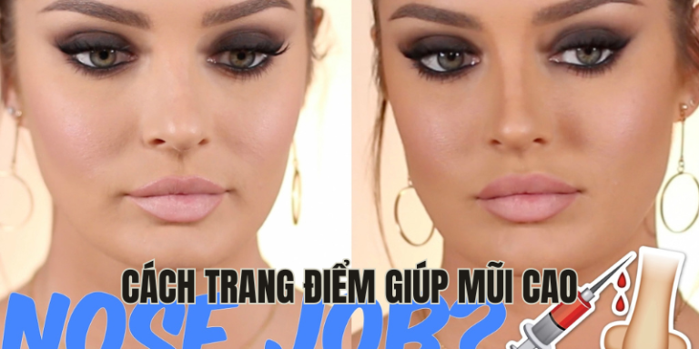 cách trang điểm giúp mũi cao