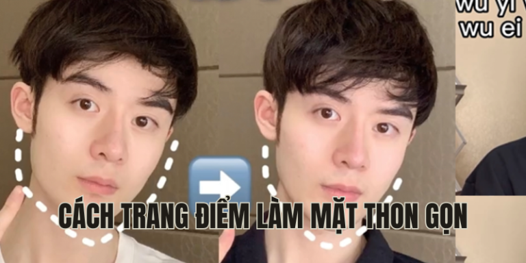 cách trang điểm làm mặt thon gọn